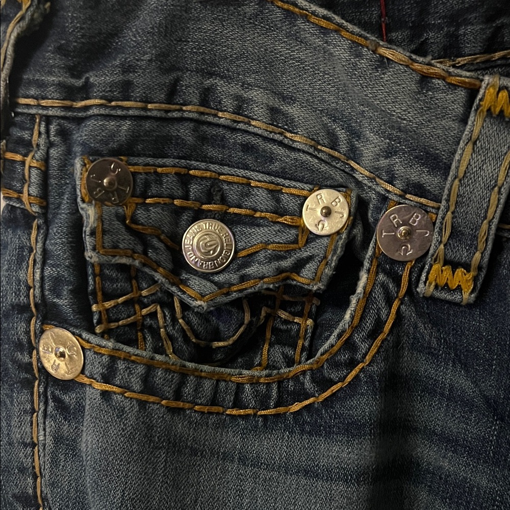True Religion Ricky Super T men’s Denim Bootcut Jeans - Picture 2 of 8